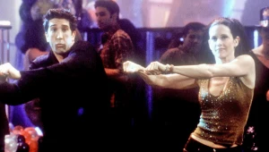 David Schwimmer i Courteney Cox w serialu "Przyjaciele"
