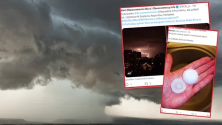 W nocy z wtorku na środę potężne burze z gradem przeszły przez dużą część Polski. W Bielsku Białej pojawiła się trąba powietrzna