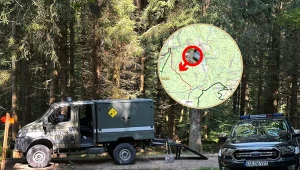 Na terenie leśnictwa Roztoka trwają prace saperskie. Wydano komunikat o czasowym zamknięciu szlaku