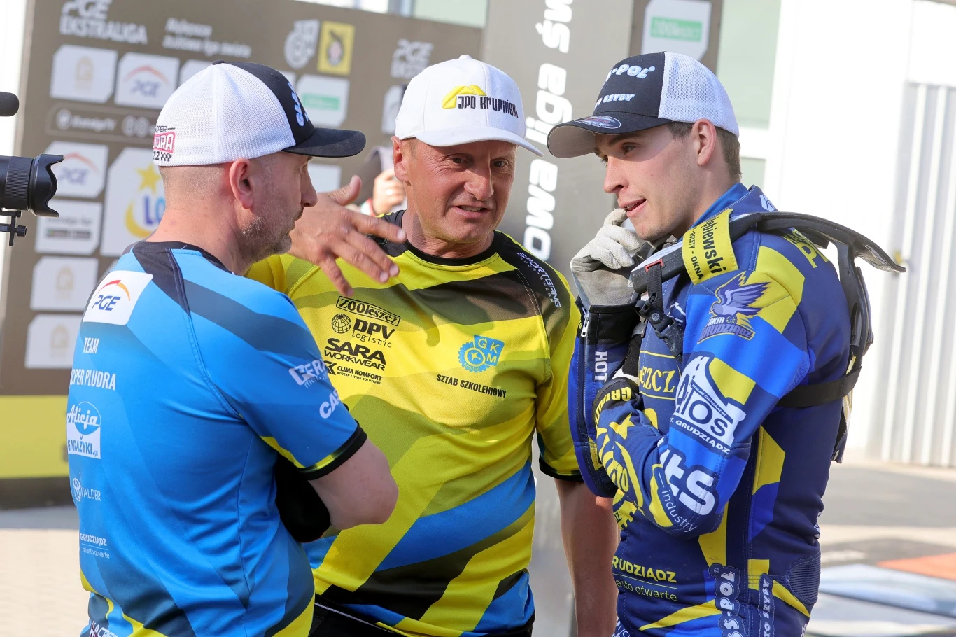 Robert Kościecha z Kacprem Pludrą.