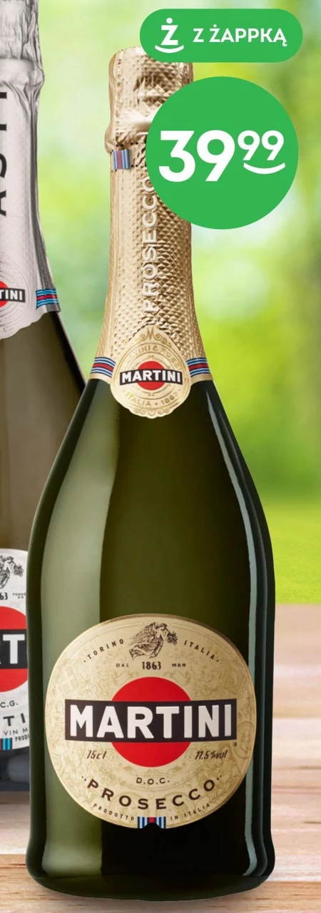 Martini Prosecco D.O.C. Wino białe wytrawne musujące włoskie 750 ml