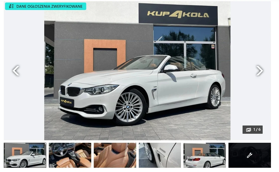 BMW Filipa Chajzera wystawione na aukcji Fot. otomoto.pl BMW Filipa Chajzera wystawione na aukcji Fot. otomoto.pl