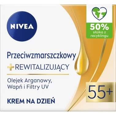 Nivea Przeciwzmarszczkowy + Rewitalizujący krem na dzień SPF 15 55+ 50 ml - 1