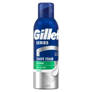 Gillette Series Łagodząca pianka do golenia z aloesem, 200 ml - 2