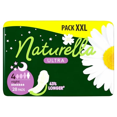 Naturella Ultra Night Rozmiar 4 Podpaski ze skrzydełkami × 28 - 0