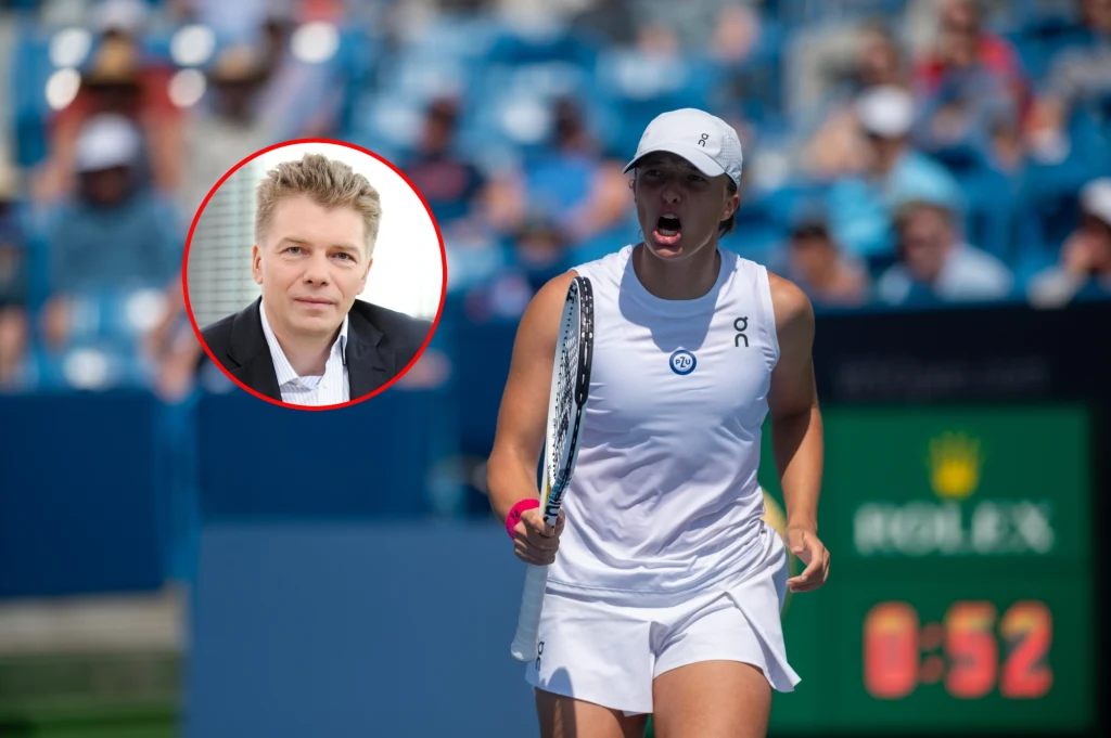 Zdjęcie: Iga Świątek i Adam Romer w kółeczku Zdjęcie: Iga Świątek i Adam Romer w kółeczku