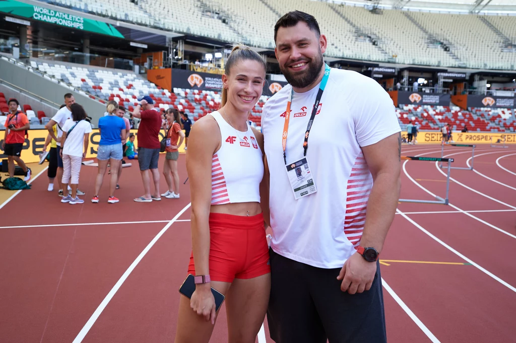 Natalia Kaczmarek i Konrad Bukowiecki, MŚ w lekkoatletyce, Budapeszt 2023 Natalia Kaczmarek i Konrad Bukowiecki, MŚ w lekkoatletyce, Budapeszt 2023