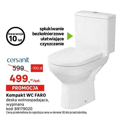 Kompakt wc Cersanit - 16% TANIEJ! - promocja Leroy Merlin - Ding.pl