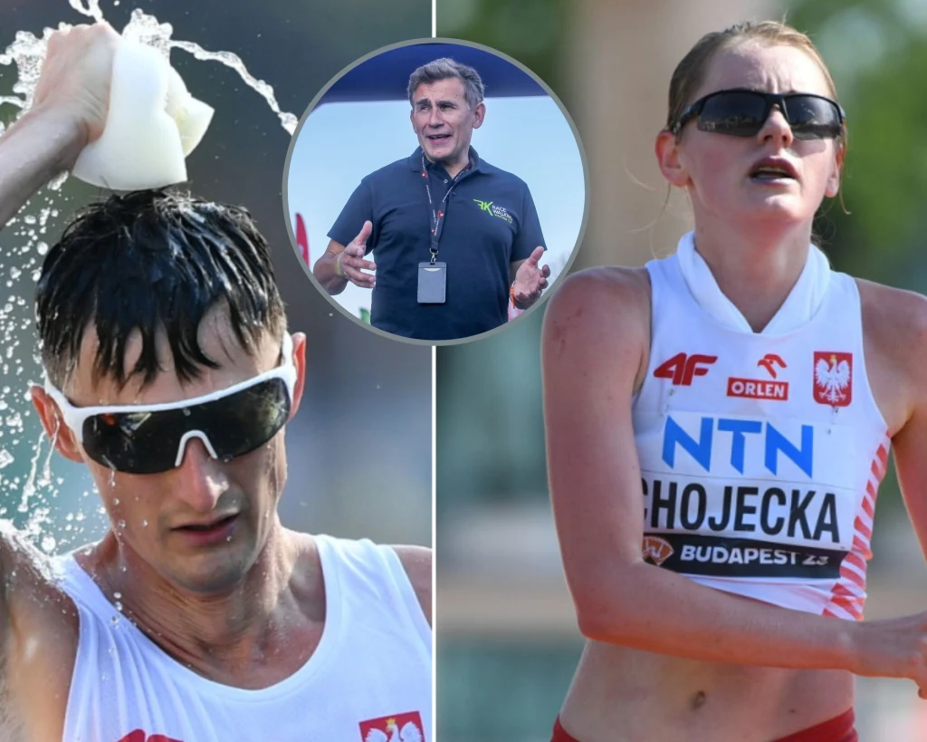 Olga Chojecka, Dawid Tomala i Robert Korzeniowski Olga Chojecka, Dawid Tomala i Robert Korzeniowski