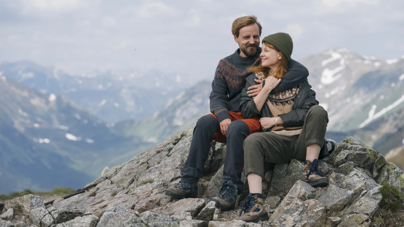Paweł Domagała i Karolina Gruszka na planie filmu "Za duży na bajki 2"