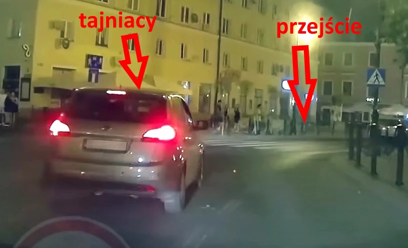 Policjanci w nieoznakowanej Kii uznali, że kierowca omijał ich koło przejścia dla pieszych, co według nich było niezgodne z prawem