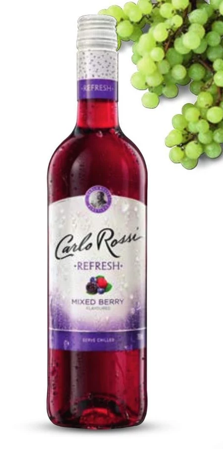 Carlo Rossi Refresh Mixed Berry Aromatyzowany napój na bazie wina 750 ml