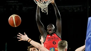 Reprezentacja Sudanu Południowego w koszykówce w meczu z Australią