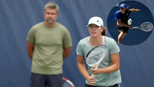 Iga Świątek podczas treningów przed US Open 2023