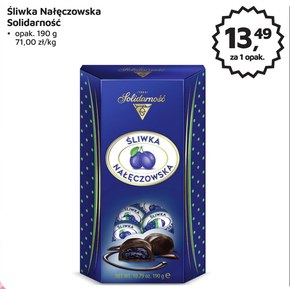 Solidarnosc Plums In Chocolate Naleczowska 190G - Tesco Groceries