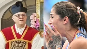 Ksiądz Michał Woźnicki i Ewa Swoboda - screen: kanał "Wroniecka" w YouTube