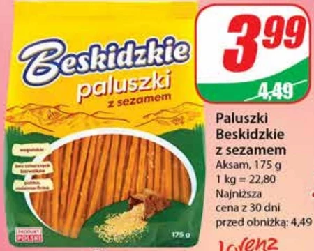 Beskidzkie Paluszki z sezamem 175 g
