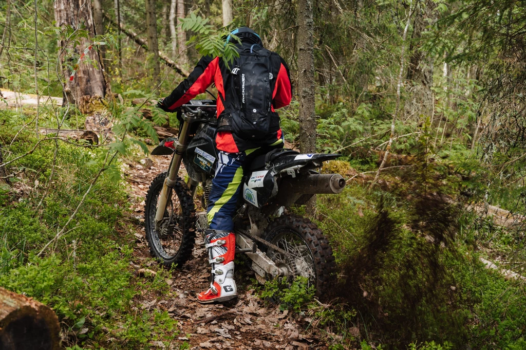 Motocykliści jeżdżący po lasach niszczą poszycie. 