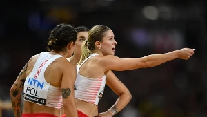 Było nerwowo po rywalizacji sztafet 4x100 m. Na zdjęciu: Pia Skrzyszowska, EWa Swoboda i Magdalena Stefanowicz