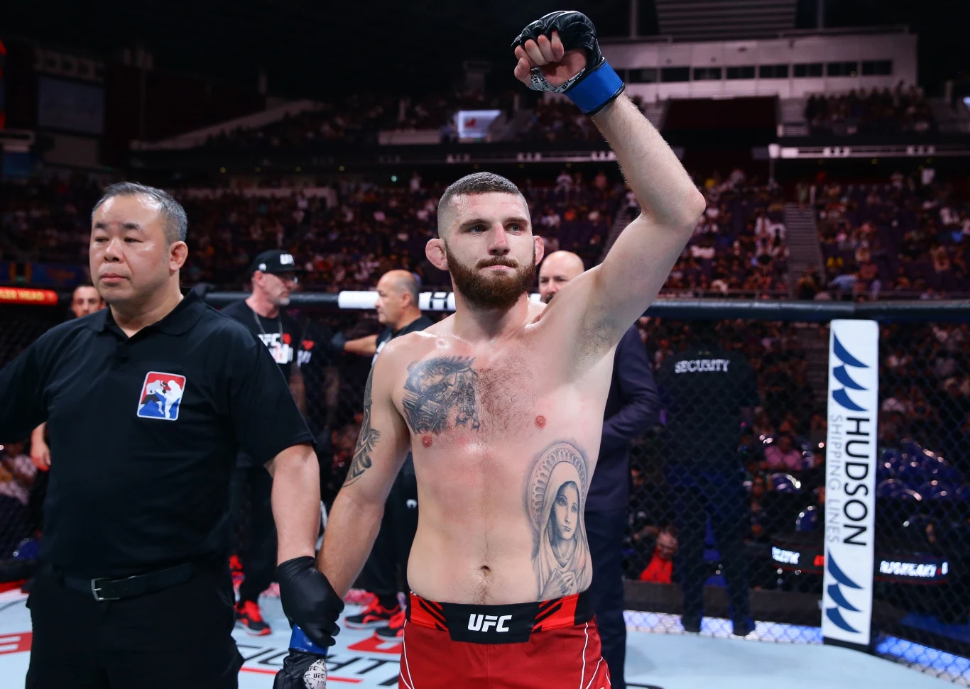 Michał Oleksiejczuk na gali UFC