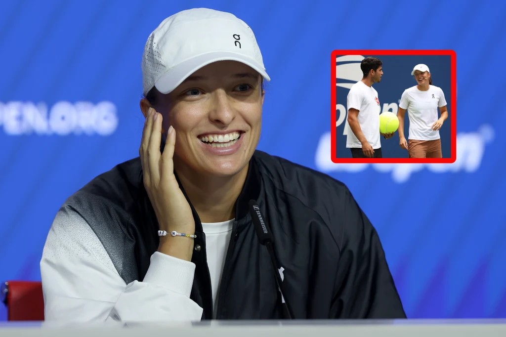 Zdjęcie: Iga Świątek i Carlos Alcaraz w kwadraciku Zdjęcie: Iga Świątek i Carlos Alcaraz w kwadraciku