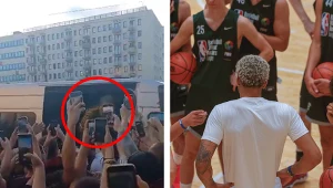 Jeremy Sochan przyciągnął we Wrocławiu wielkie tłumy. Potem ruszył na galę Usyk - Dubois