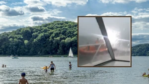 Załamanie pogody w Małopolsce. Nad Jeziorem Rożnowskim pojawił się szkwał, interweniował WOPR, policja i straż pożarna