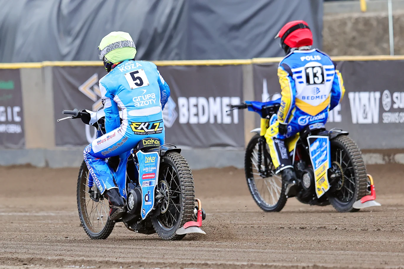 Ernest Koza, Oskar Polis. Mecz Kolejarz Opole z Unią Tarnów.