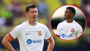 Lewandowski mógł mieć dublet. Wściekł się na kolegę, a później... rewanż