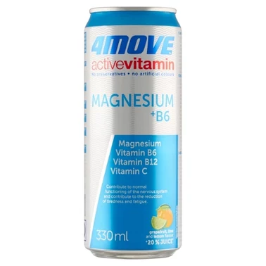 4Move Active Vitamin Gazowany napój smak cytrusów 330 ml - 6