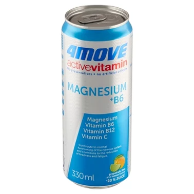 4Move Active Vitamin Gazowany napój smak cytrusów 330 ml - 5