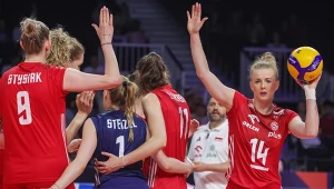 Joanna Wołosz (z prawej) i inne reprezentantki Polski