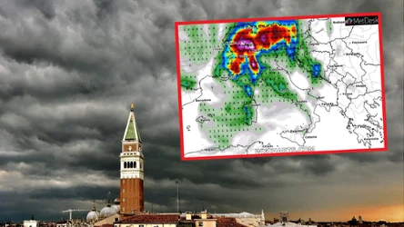 Poppea to front burzowy, który nadciąga nad Włochy. Na Półwyskie Appenińskim upał zastąpią burze, ulewy i gradobicia