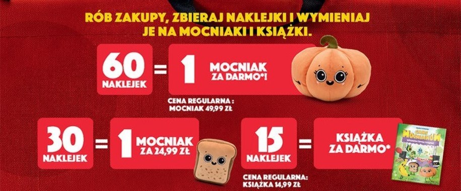 naklejki na maskotki w Biedronce