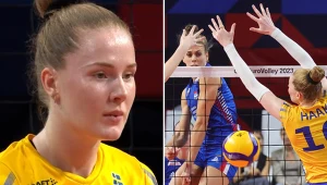 Isabelle Haak (z lewej) to było za mało, by Szwecja miała szanse z mistrzyniami świata z Serbii