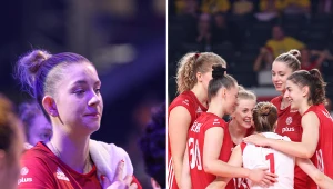 Magdalena Stysiak (z lewej) zachwala atmosferę w kadrze siatkarek