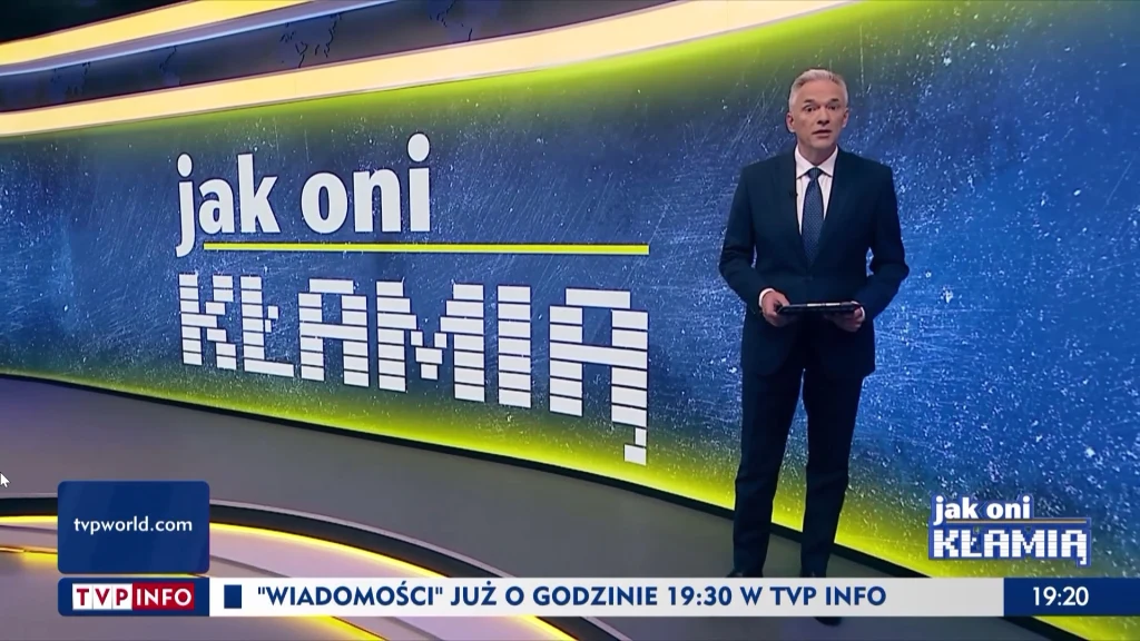 Program "Jak oni kłamią" /https://www.tvp.info/71870397/28082023-1919/ Program "Jak oni kłamią" /https://www.tvp.info/71870397/28082023-1919/