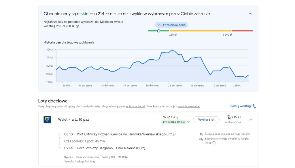 Sposób na tanie bilety? Loty Google podpowiadają.