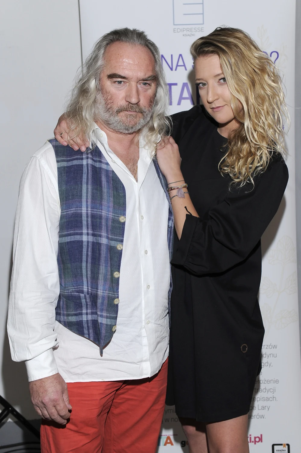 Lara Gessler z tatą, Piotrem Lara Gessler z tatą, Piotrem