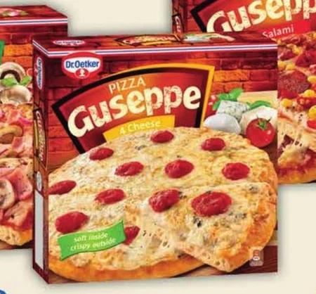 Dr. Oetker Guseppe Pizza 4 sery z pikantnym sosem pomidorowym 380 g
