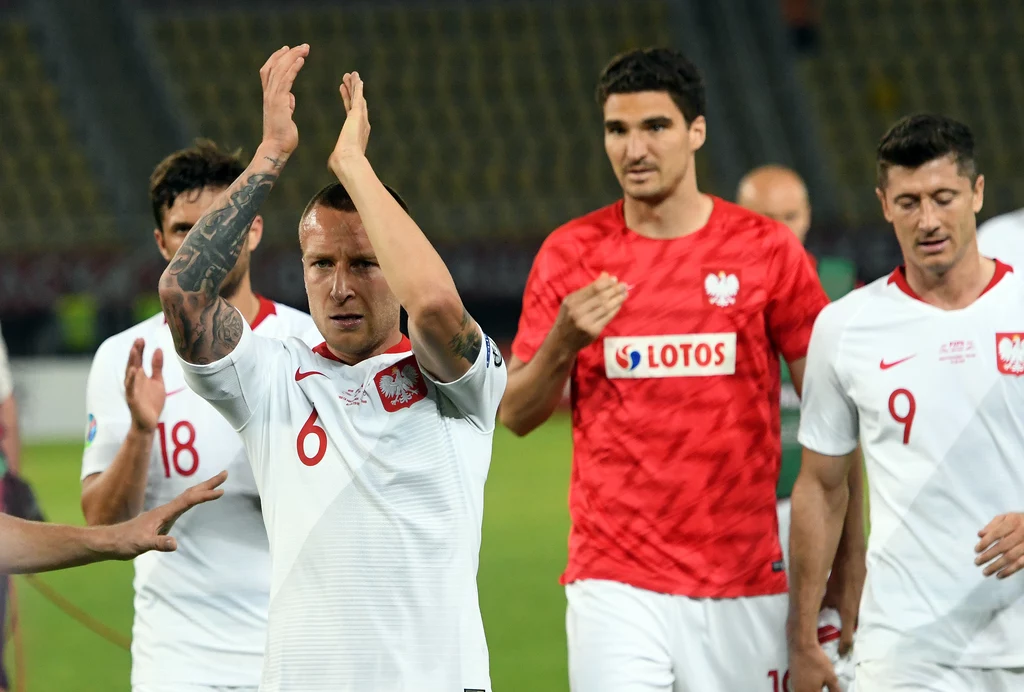 Jacek Góralski w barwach reprezentacji Polski. Jacek Góralski w barwach reprezentacji Polski.
