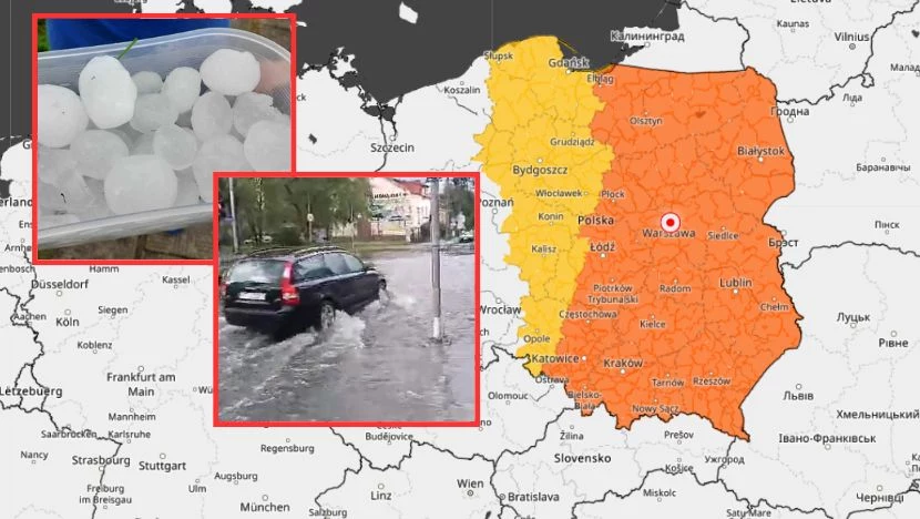 Pogoda w Polsce. Potężne ulewy i gradobicie nad Małopolską Pogoda w Polsce. Potężne ulewy i gradobicie nad Małopolską