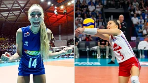 Elena Pietrini (z lewej) i Amandine Giardino. Po meczu Włochy - Francja w ME siatkarek dalej gra ta pierwsza