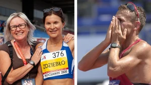 Trenerka Marzena Kulig, Katarzyna Zdziebło i Robert Korzeniowski