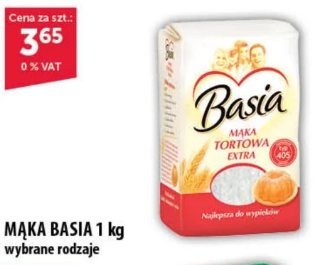 Basia Mąka tortowa extra pszenna typ 405 2,5 kg