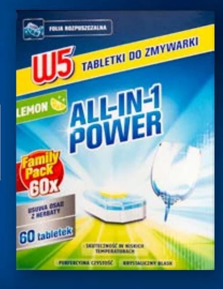 Tabletki do zmywarki W5