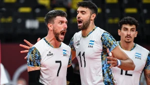 Facundo Conte (z numerem 7) w reprezentacji Argentyny