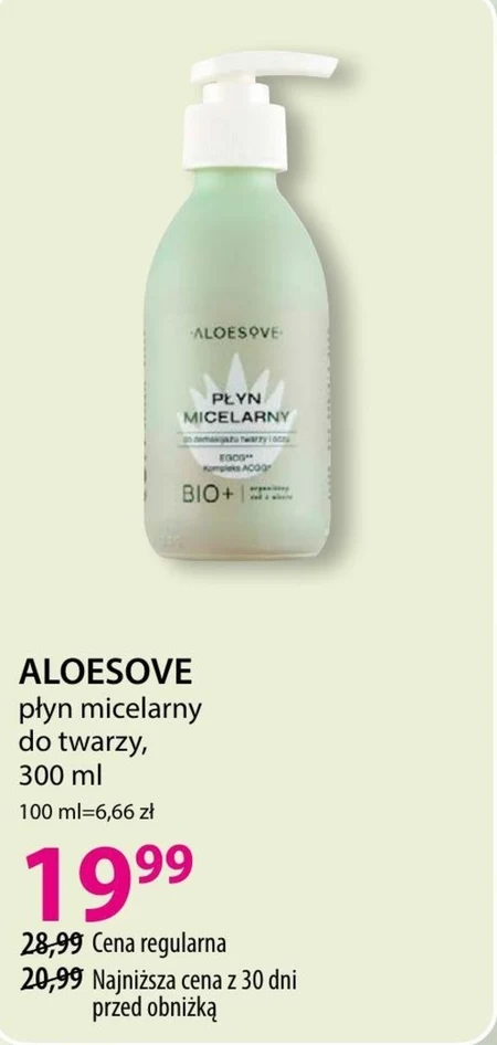 Płyn micelarny Aloesove