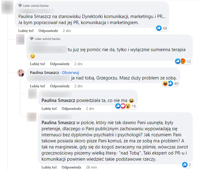 Paulina Smaszcz kłóci się z internautami Paulina Smaszcz kłóci się z internautami