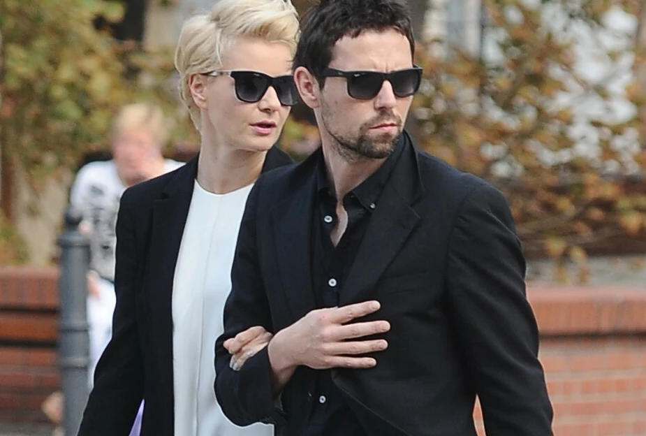 Małgorzata Kożuchowska z mężem